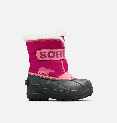 Sorel Kengät - Snow Commander Lasten Talvikengät Pinkki - JQKMB7829